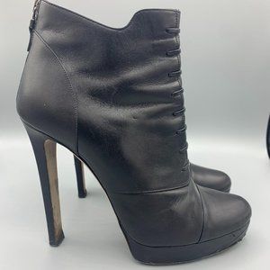 Lerre Black Ankle boots in Leather (38)  - FL-SH-044